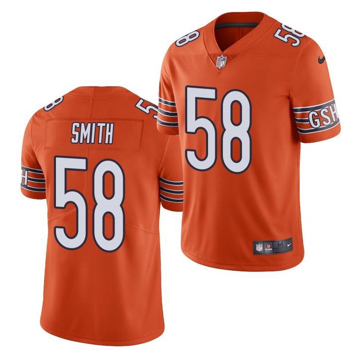 Cheap Men Chicago Bears 58 Roquan Smith Nike Orange Limited NFL Jersey